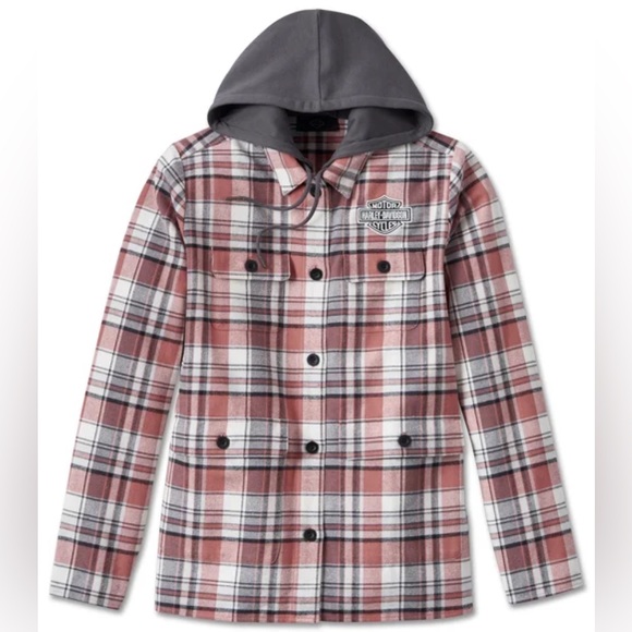 Harley Davidson Genuine Heritage Classic Shacket Plaid SZ M - Picture 1 of 11